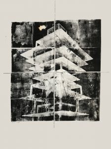 Deep and Simple Lithograph by Julie Cowan