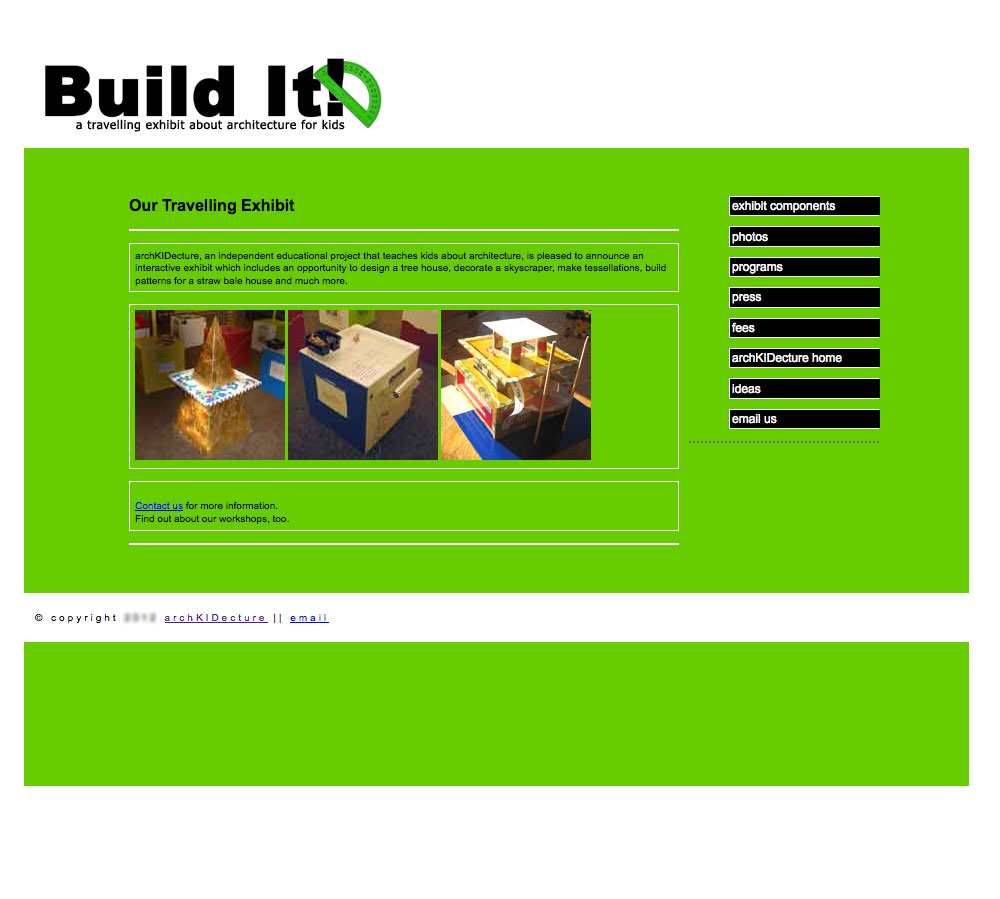 Buildit exhibit screenshot