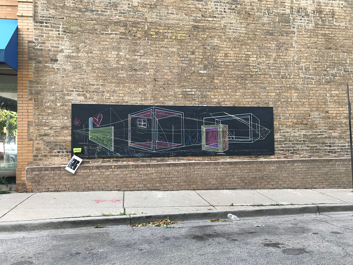 mural on Main Street in Evanston by Julie Cowan